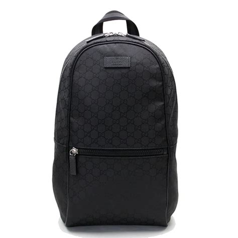 gucci black back pack|Gucci guccissima slim backpack.